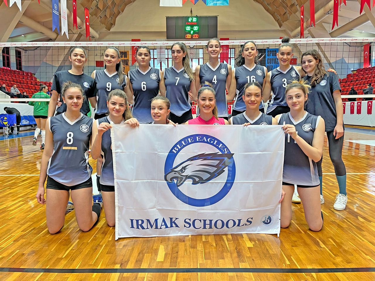 Our volleyball team came first in the Turkey Championship